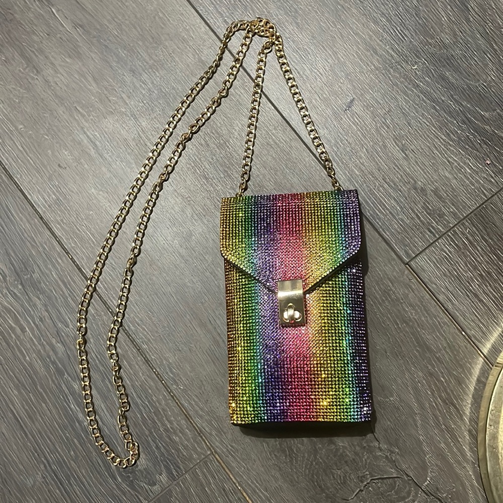A crossbody purse